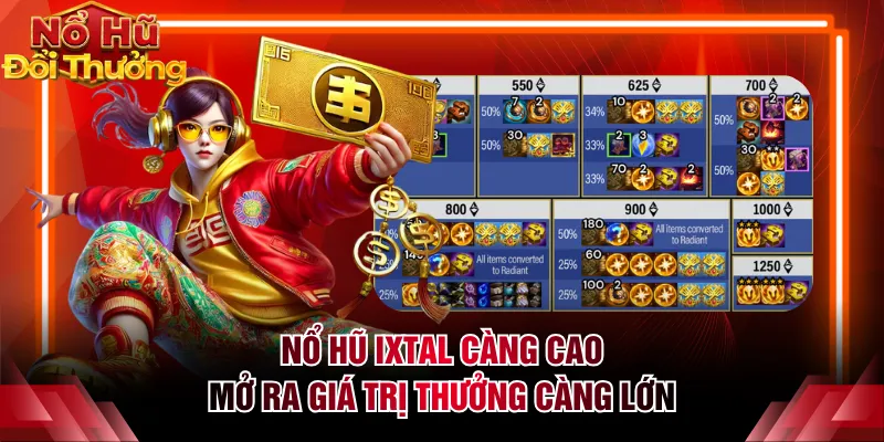 Nổ hũ Ixtal càng cao mở ra giá trị thưởng càng lớn